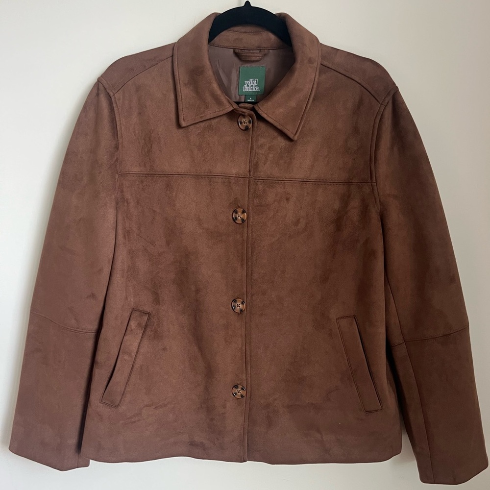 wild fable Brown Suede-Look Jacket